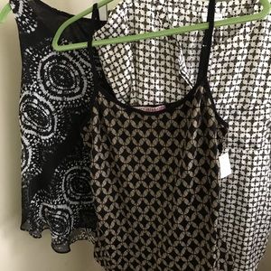 3 Sleeveless Tops Worthington Liz Claiborne L NWT
